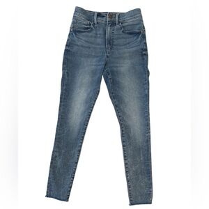 👖Express Women's High Rise Skinny Jeans - Raw Hem - Size 4R
